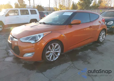2012 Hyundai Veloster Base W/Black from USA, damaged, VIN KMHTC6AD1CU062251